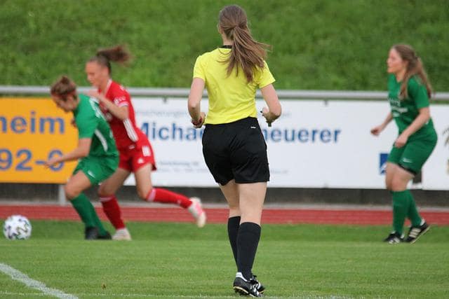 Women playing football