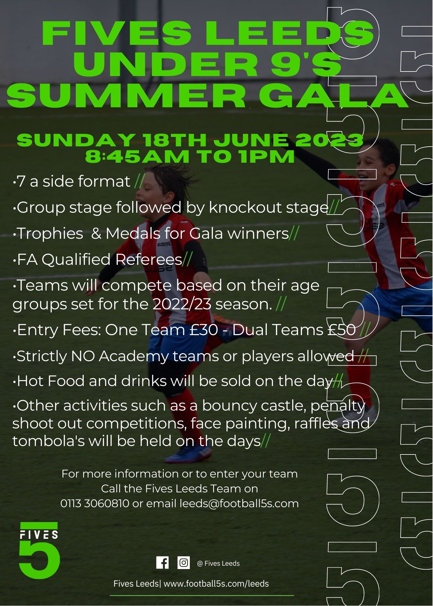 Fives Leeds Under 9’s Summer Gala 2023