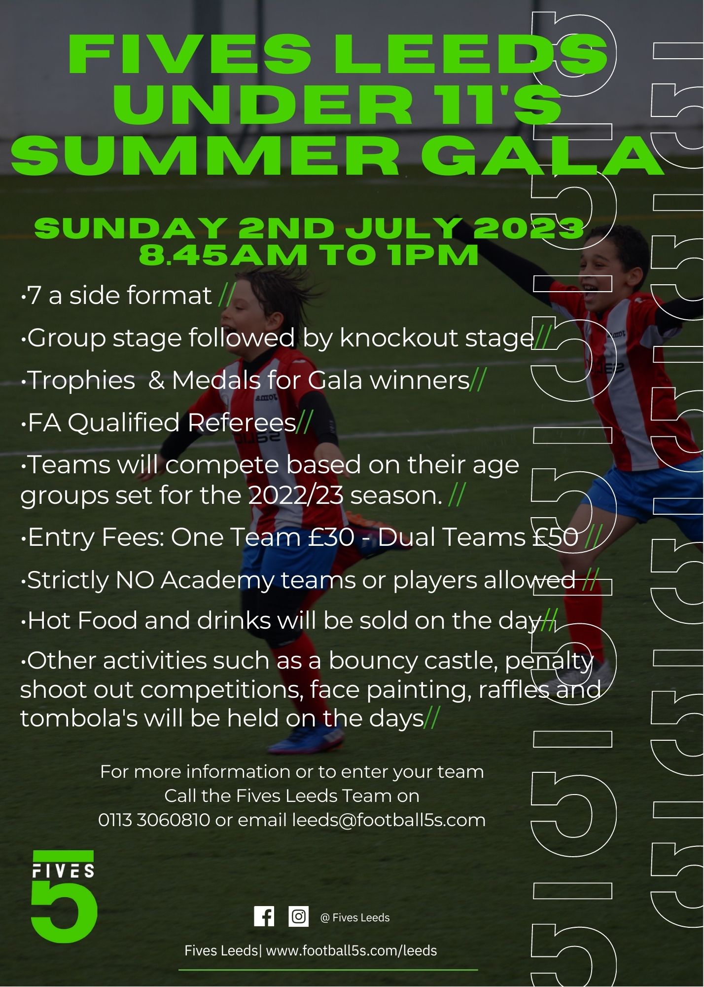 Fives Leeds Under 11’s Summer Gala 2023