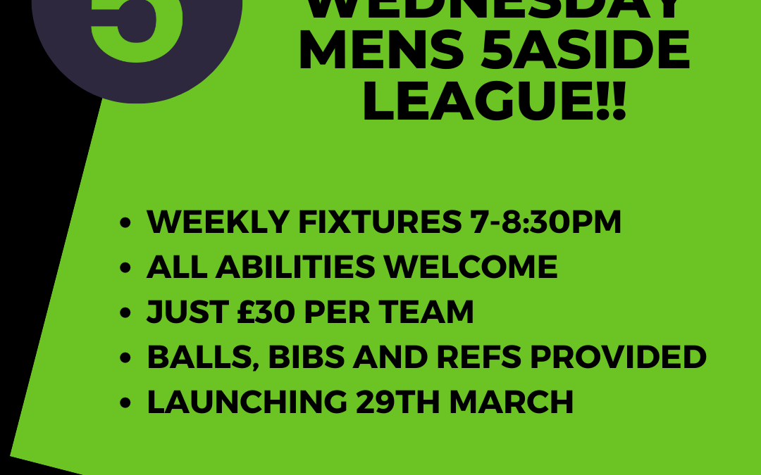 Brand New Men’s Wednesday League