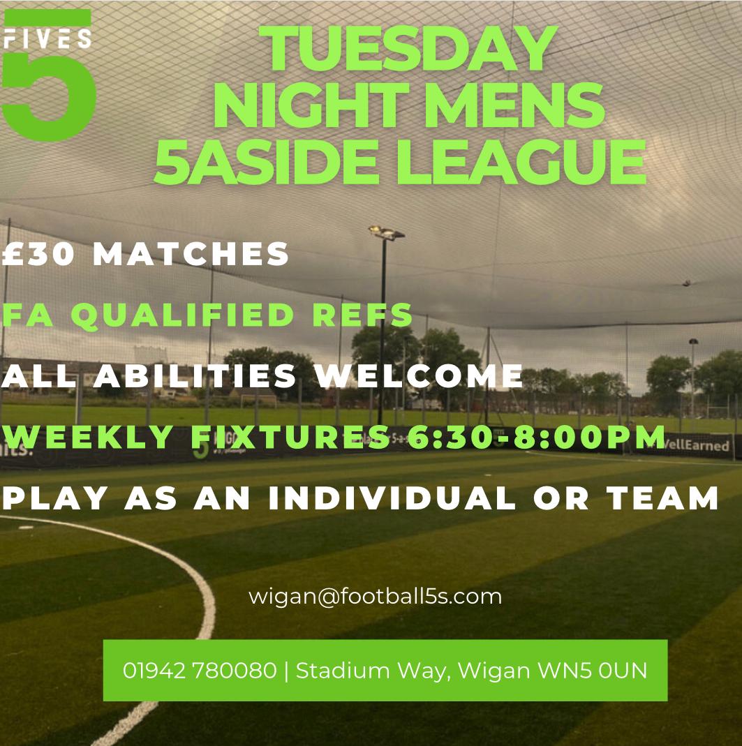 Brand New Men’s Tuesday League